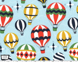 Up and Away - Sky Hot Air Balloons by Emily Herrick Designs from Michael Miller
