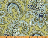Ariana - Large Paisley Celery Green by Williamsburg from Windham Fabrics