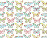 Serenity - Pastel Butterflies from FabScraps