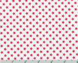 Sevenberry Petite Classiques - Small Stars Poppy Red from Robert Kaufman