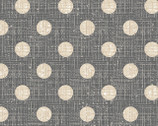 Madame et Homme - Dots Gray Tan by Larry Fanning from David Textiles