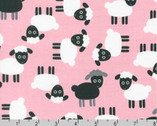 Urban Zoologie - Petal Pink Sheep by Ann Kelle from Robert Kaufman