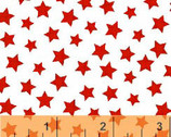 Windham Basics - Brights Stars Red from Windham Fabrics