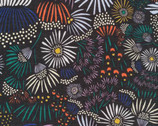 Floret - Evening Asters Black by Leah Duncan from Cloud9 Fabrics