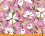 Blush and Blooms - White Flower Pink by Iza Pearl Design  from Windham Fabrics