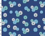 Imperial Rose - Navy Blue from 3 Wishes Fabric