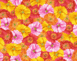 Poppy Garden - Mixed Poppies from Clothworks