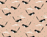 Western Birds - Black Billed Magpie by Charley Harper from Birch Fabrics