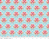 Forget Me Not - Chain Ogee Aqua by Tammie Green from Riley Blake