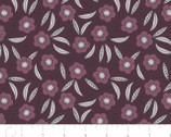 Captivate - Tonal Flower Dark Plum by Alisse Courter from Camelot Fabrics