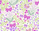 Garden Delights II - Floral Butterflies Purple from In The Beginning