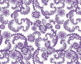 Floral Paisley Purple KNIT from Springs Creative
