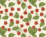 From the Farm - Strawberry Blossoms Natural by Kris Lammers from Maywood Studio