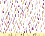 Sprinkle - Rain Drops Colorful on White by Bread & Butter from Windham Fabrics
