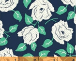 Sweet Florals - Dotted Rose Navy by Another Point of View from Windham Fabrics