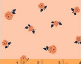 Sweet Florals - Tiny Rose Coral Orange by Another Point of View from Windham Fabrics