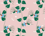 Backyard - Hummingbird Pink by Charley Harper from Birch Fabrics