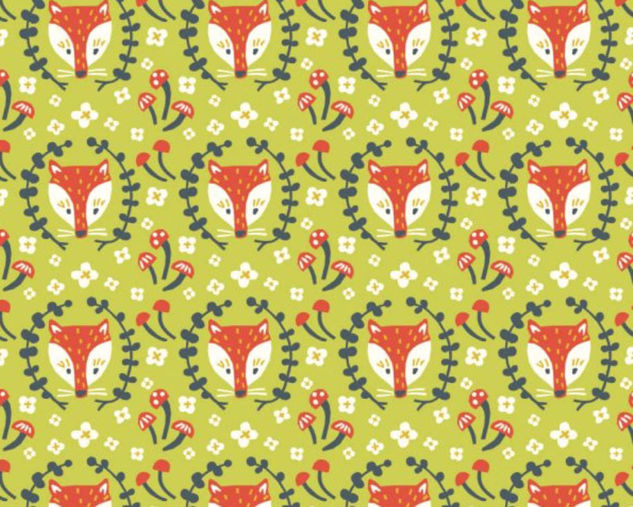 Folkland KNIT - Foxy in Grass by Kristen Balouch from Birch Fabrics ...