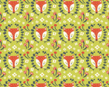 Folkland KNIT - Foxy in Grass by Kristen Balouch from Birch Fabrics