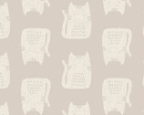 Cats and Dogs - Cats Light Grey by Sarah Golden from Andover Fabrics