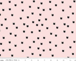 Meow - Dot Pink FLANNEL by My Mind’s Eye from Riley Blake Fabric