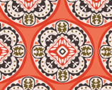 Glorious Garden - Coral Tiles from Quilter’s Palette Fabric