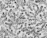 Classique Floral - Tiny Leaf Stems Grey from Fabriquilt Fabric