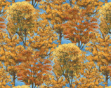 Autumn Grove - Grove Trees Blue by Bob Fair from Wilmington Prints Fabric