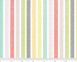 Flower Mill - Gingham Stripes Multi from Moda Fabrics