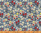 Little Red Riding Hood - Flowers Dusty Blue by Whistler Studios from Windham Fabrics