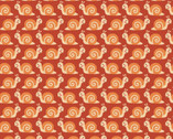 Camp-A-Long Critters - Snails Orange from Studio E Fabrics