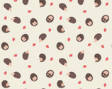 Small Things Country Creatures - Hedgehog Cream from Lewis and Irene Fabric
