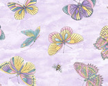 Graceful Garden - Flitterflies Lavender Purple from EPIC Fabrics