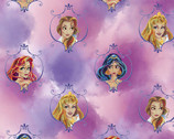 Disney Princess - Framed Princesses Pink Purple from Springs Creative Fabric