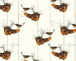 Bird Architects - House Wren by Charley Harper from Birch Organic Fabric