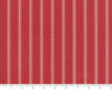 Portsmouth - Decorative Stripe Red by Minick and Simpson from Moda Fabrics