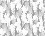 Sparkle Glitter - Feather Silver Glitter Metallic from Quilter’s Palette Fabric