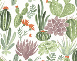 Dry Garden LAWN - Succulents from Monaluna Fabric