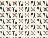 Home Sewn - Scissors Cream by Gail Pan from Henry Glass Fabric