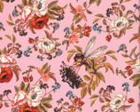 Elderberry Flower Fairies Pink from Michael Miller Fabrics