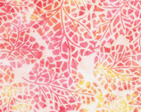 Tonga Batik Posey - Leaf Structure Sunset Pink Coral from Timeless Treasures Fabrics