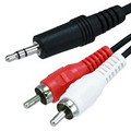 2 meter 3.5mm stereo to 2 x RCA