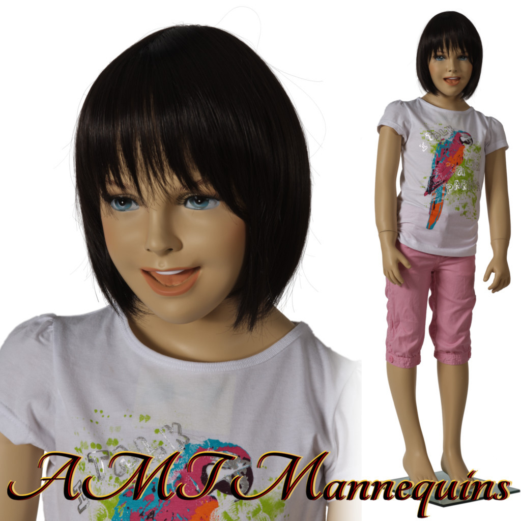 amt-mannequins dessform Child mannequin sitting girl manequin-Ray+1Pedestal 