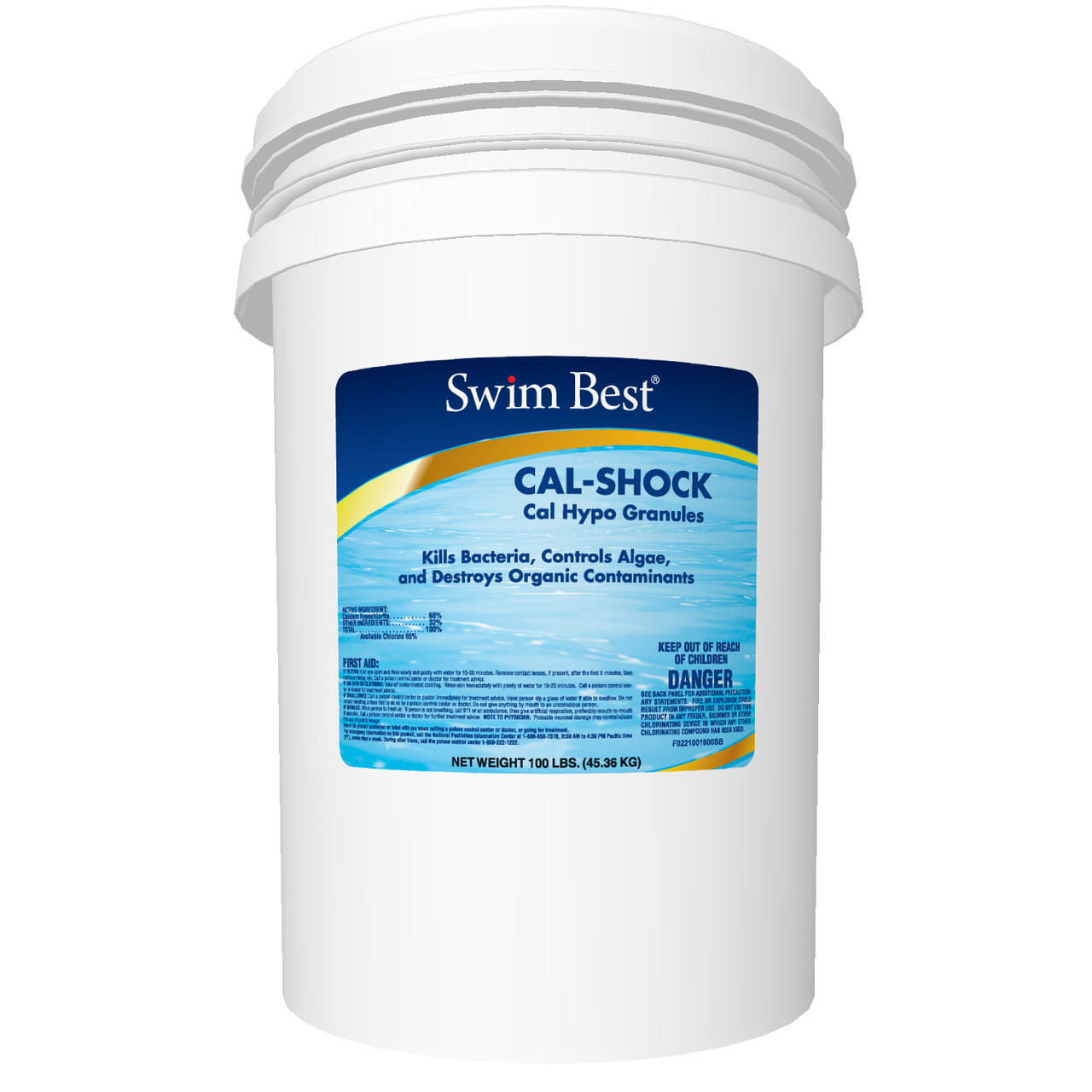 Swim Best 68 Cal Hypo Granular 100lb Bucket Waterline