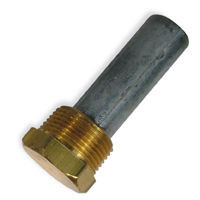 Phasor Marine Zinc, V3 Pencil Anodes with Brass Cap