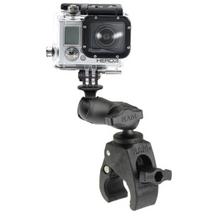 RAM Tough-Claw Clamp Mount with Action Camera Adapter - Composite