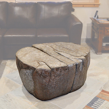 Faux Granite Boulder Coffee Table, Forest Furniture Tahoe