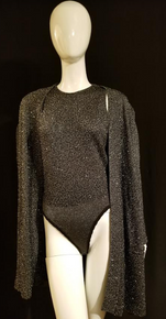 Vintage Donna Karen Beaded Body Suit set