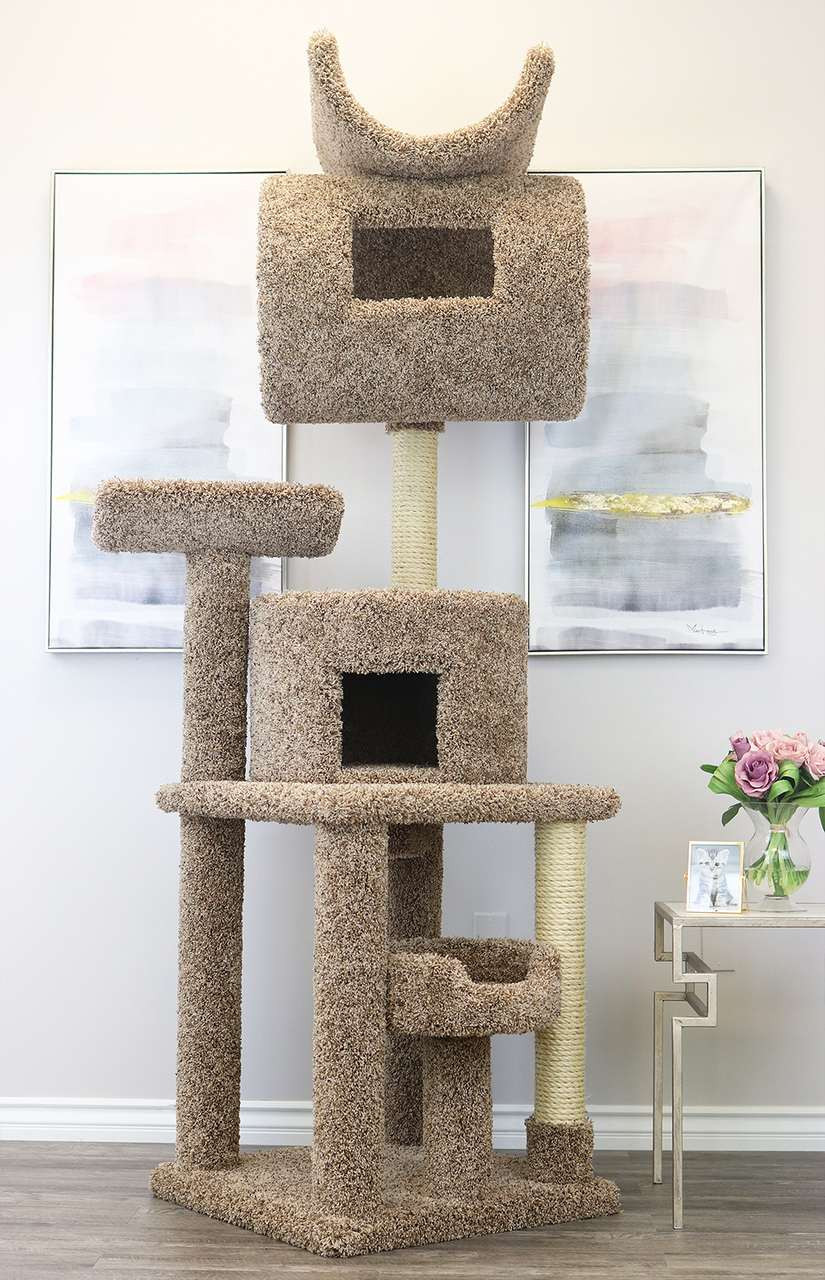 Prestige Cat Trees 7 Foot Tall Carpeted Cat Tree Prestige Cat Trees 7 Foot Tall Carpeted Cat Tree