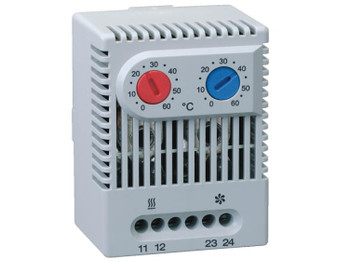 01176.0-00 Enclosure Dual Thermostat 2 NO Contacts 0 to 60C